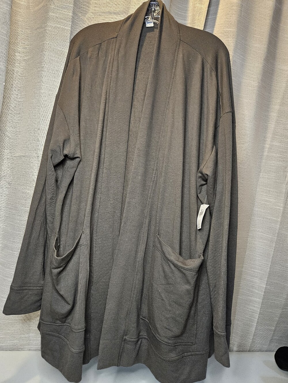 NWT Old Navy Soft-Brushed Open-Front Sweatshirt Cardigan XXL Dark Grey